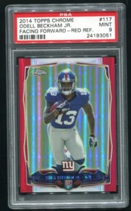 2014 Topps Chrome Odell Beckham Jr. Red Refractor 5/25 PSA 9 MINT - Picture 1 of 2