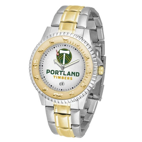 Men's Portland Timbers Watch Two-Tone Gold Silver Watch Cover