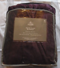 JCP Home Velvet Plush King Blanket 108" X 90" Midnight Purple NEW /Carry Bag MF