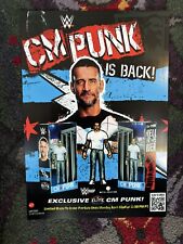 WWE World Exclusive CM Punk is Back Mattel Poster