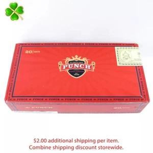 Caja de cigarros de madera vacía Punch Gran rara Corojo Gusto 11" x 5,75" x 2,5" - Imagen 1 de 12