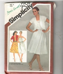 SIMPLICITY - #9909- cut - Misses' Pullover Sundress & Unlined Bolero Jacket - Picture 1 of 2
