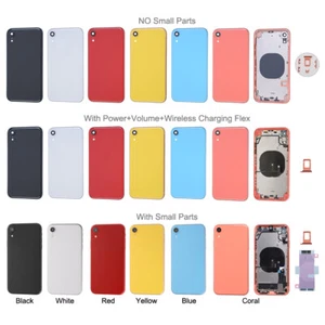 Back Glass Housing Battery Cover Frame For iPhone X XR XS 11 12 13 Pro SE 2 Lot - Picture 1 of 19