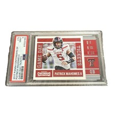 2017 Panini Contenders PATRICK MAHOMES Draft Picks GAME DAY TICKETS Rookie PSA 9