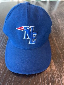 Vtg New England Patriots Cap 7 3/4 NFL Nike Team Official SidelineEquipment Blue - Picture 1 of 7