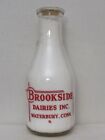 Trpq Milk Bottle Brookside Dairies Inc Dairy Waterbury Ct New Haven County Plant