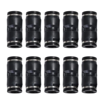 Nylon Air Line Pneumatic Union Push To Connect Fittings For 1/2" OD Hose 10Pcs - Image 1 of 4