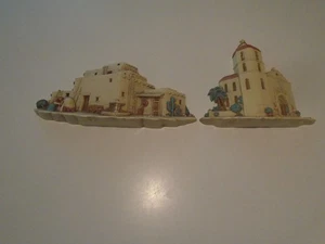 Burwood Products 3291 1A & 2A Südwesten Wandbehang Kirche Mission Pueblo USA - Bild 1 von 9