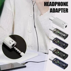 USB-C Type C Adapter Port to 3.5MM Aux Audio Jack Earphone Headphone W2I9 N9I0 - Picture 1 of 15