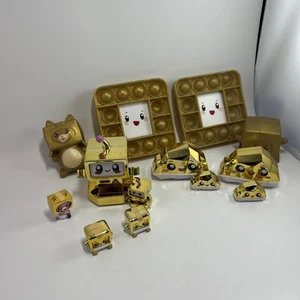 Lot Of 13 Lanky Box Ultra Rare Gold Figures - Picture 1 of 8