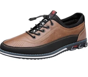 Genuine Leather Sports Comfortable And Non-slip Waterproof Leather Shoes Men's - Picture 1 of 11