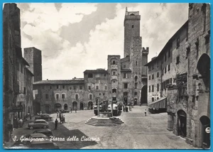 Siena S. Gimignano Piazza 1960 FG postcard vintage postcard postcard MA2282 - Picture 1 of 2