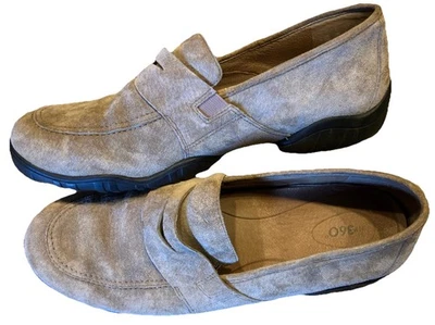 Hush Puppies 360° Tan Suede Leather Penny Loafer Slip On Women’s Size 11 M - Image 1 of 4