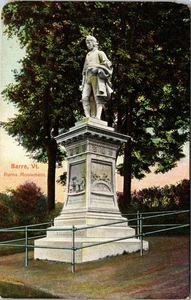Postal de recuerdo vintage Barre VT-Vermont, Burns Monument - Imagen 1 de 2