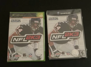 BRAND NEW Lot (2) NFL 2K3 XBOX & Nintendo Gamecube Sega Brian Urlacher Sealed - Picture 1 of 2