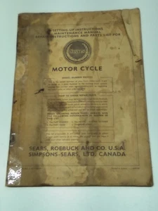 Sears manual moto modelo 810.94211 configurar reparación y lista repuestos - Imagen 1 de 15