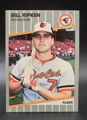 Tarjeta Fleer Bill Ripken FF 1989 ERROR #616 Billy F**K Face Bat Card Orioles EX-MT Foto 1 de 2