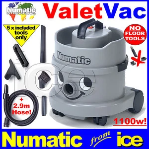 CAR VALETING EQUIPMENT - DRY VACUUM CLEANER MACHINE GREY 1100w HOSE CREVICE TOOL - Picture 1 of 1