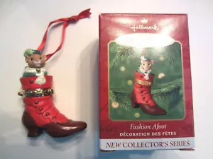 Hallmark Andenken Ornament 2000 Fashion Afoot #1 Maus in einem Schuh - Bild 1 von 1