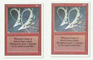 MTG Manabarbs NM Revised Edition 3ED Englisch Magic Karte Oldschool siehe Bilder - Bild 1 von 3
