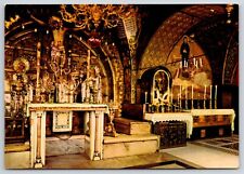 Jerusalem Church of the Holy Sepulchre Calvary Interior View Altar Postcard