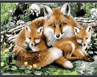 Fox Family Diamond Painting Art Drill Embroidery Cross Stitch Kits DIY 40x30 17