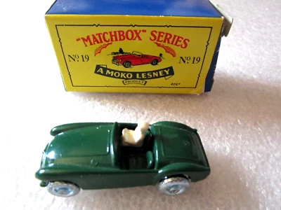 Matchbox Series 1956 Green MG Midget No 19 A Moko Lesney 1993 in Original Box - Image 1 of 4