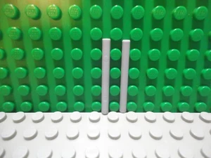 Lego mini figure 2 Light Bluish Gray 4L Wand Stick Bar LightSaber - Picture 1 of 1