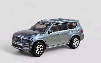 Infiniti QX80 2022 diorama raro coleccionable modelo SUV fundido a presión 1:64 plateado suelto Foto 1 de 4