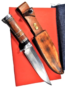 Cuchillo de caza búlgaro hecho a mano con bonito mango y funda de madera - Imagen 1 de 8