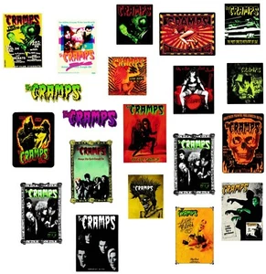 The Cramps PSYCHOBILLY Vinyl Stickers Decal Garage Horror Poison Ivy Punk Lux - Picture 1 of 21