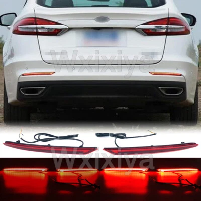 Lámpara trasera parachoques para Ford Fusion Mondeo 19 20 LED luz de giro dinámica de freno Foto 1 de 4