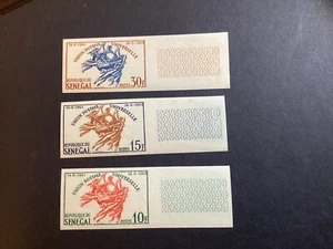 ICOLLECTZONE Senegal 218-220 margen imperfecto set XF NH - Imagen 1 de 1