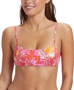 Roxy Damen Sea Spray Bralette Bikini Badeoberteil groß Hilo Hibiskus - Bild 1 von 3