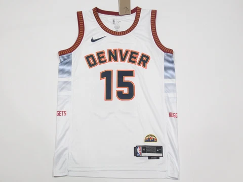 NWT Nikola Jokic #15 Denver Nuggets 2022-23 Association Edition Jersey White Cover