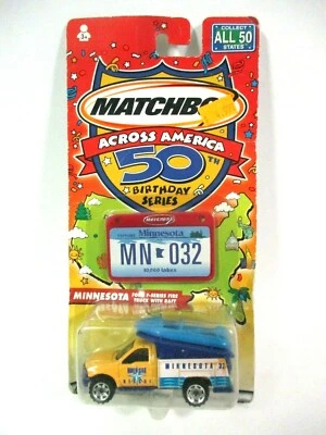 Matchbox Across America 50th 97516 Minnesota Ford F-Series Fire Truck Raft Model - Image 1 of 3