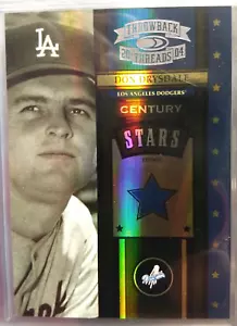 2004 Donruss Throwback Threads - Don Drysdale Century Stars Spectrum /100 - Picture 1 of 2