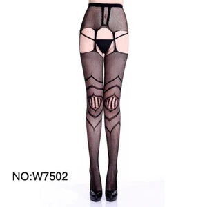 SeXy Netzstrumpfhose Fischnetz Schritt offen Panty Stockings Gr S M 36 38 Ouvert - Bild 1 von 1