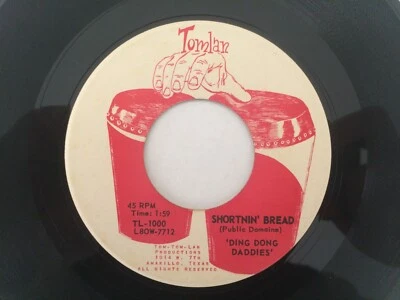 '60 Texas Rockabilly 45 DING DONG DADDIES Shortnin Bread TOMLAN hear - Image 1 of 2