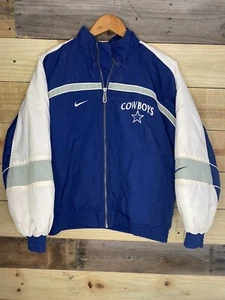 Vintage 90s Dallas Cowboys Jacket NFL PRO LINE Authentic Nike Boys Size XL - Picture 1 of 22