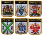 England Town & City Shield Embroidered Patches