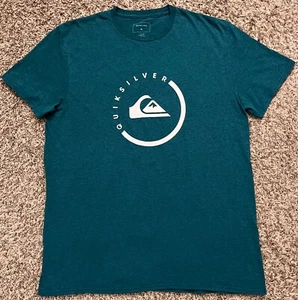 T-shirt uomo Quiksilver ufficiale grande logo classico taglia L - Foto 1 di 4