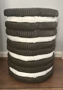 OREO COOKIE Stool Side Table Tik Tok Viral Homegoods TJMaxx NEW - Picture 1 of 7