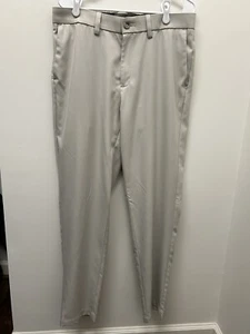 Haggar Cool 18 Pro Gabardine gerades Bein Stretch Hose Herren 34x32 hellkhaki - Bild 1 von 6