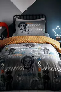 Set copripiumino e federa gamer trapunta camera da letto policotone bagliore al buio - Foto 1 di 6