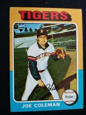 1975 Topps Baseball Card # 42 Joe Coleman - Detroit Tigers SP