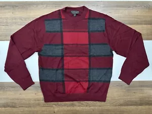 Cutter & Buck Signature Collection Mens L Sweater Red Cashmere Wool Pullover - Picture 1 of 7