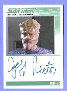2022 STAR TREK Classic (TNG) & Aliens Autograph Jeff Rector  Limited
