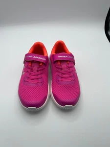 NIB UNDER ARMOUR Pursuit Girls US 3Y Pink/Orange - Picture 1 of 11