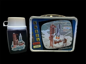 1977 VINTAGE King Sealey SPACE SHUTTLE LUNCHBOX UND THERMOS - Bild 1 von 22